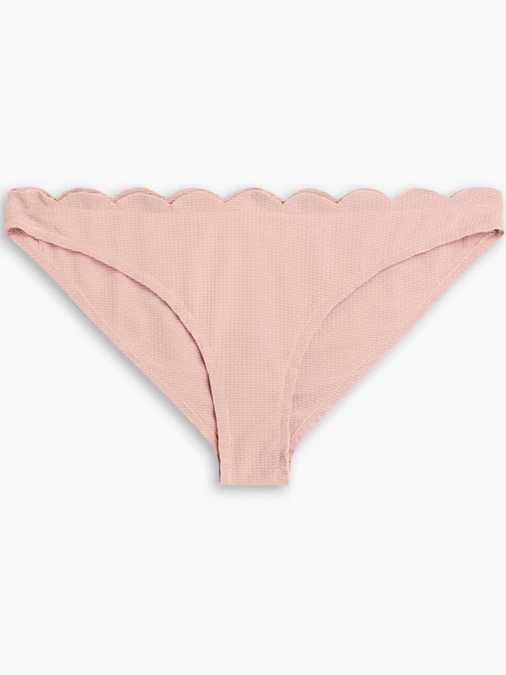 NWT Marysia ‘Santa Barbara Textured Stretch-Crepe Mid-Rise Bikini Briefs’ Rose